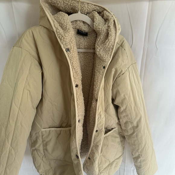 Cream Teddy Reversible Jacket - Picture 4 of 5